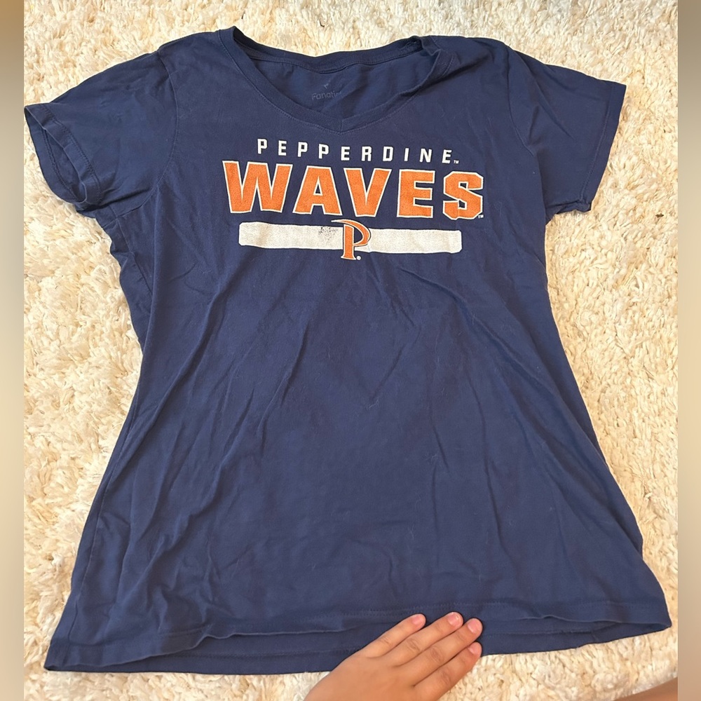 Pepperdine Waves Navy T-Shirt